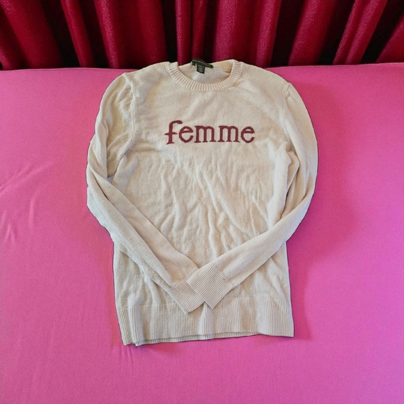 Saks Fifth Avenue Sweaters - Saks Fifth Avenue Crewneck Sweater Size Small Femme Wool Cashmere Blend